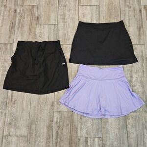 Athletic Skorts Womens Size M Lot of 3 Performance Tennis Golf Gym Workout